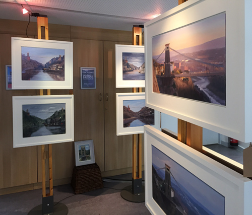 Exhibiting art at Clifton Suspension Bridge Visitors Centre with Art Posts