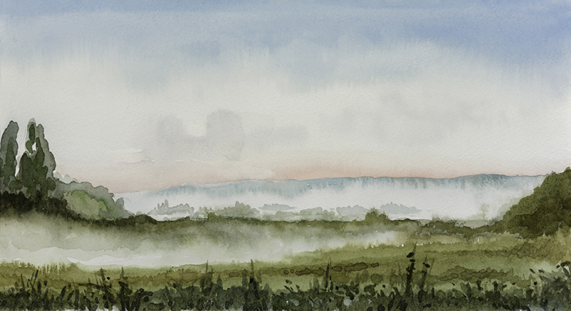 Morning mist by Julia Vaughan